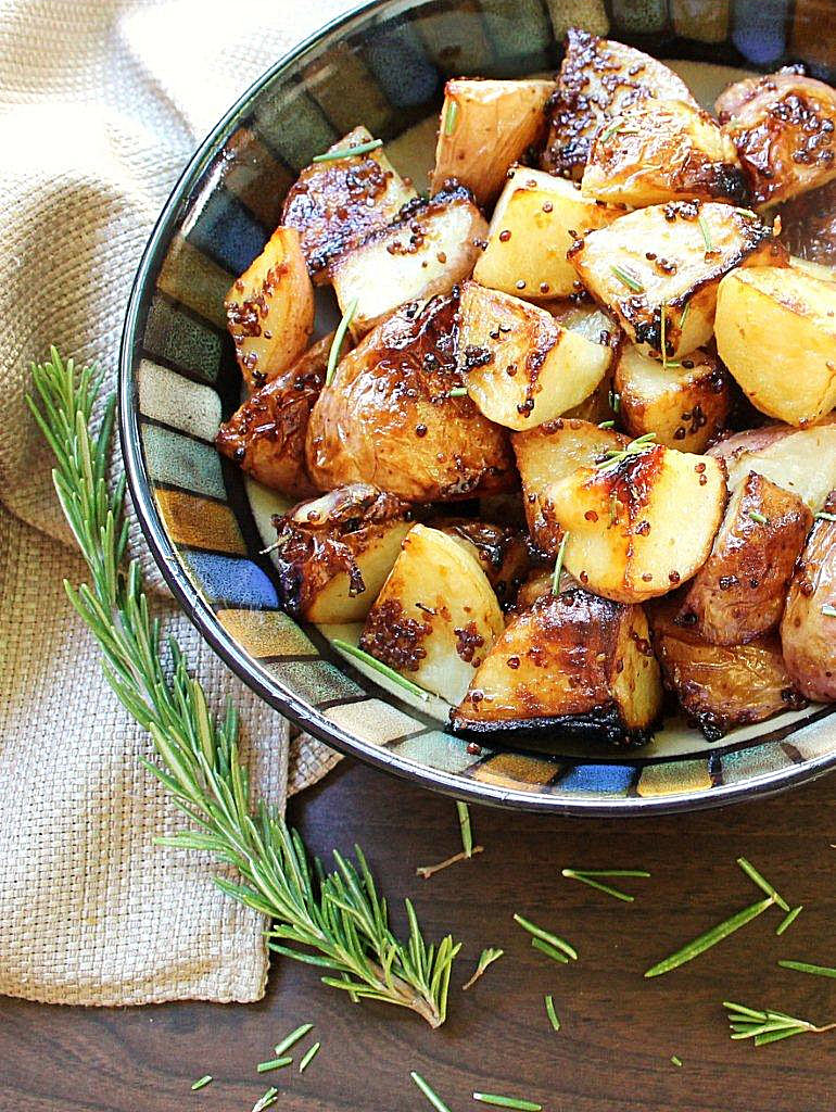 Roasted Honey Dijon Potatoes