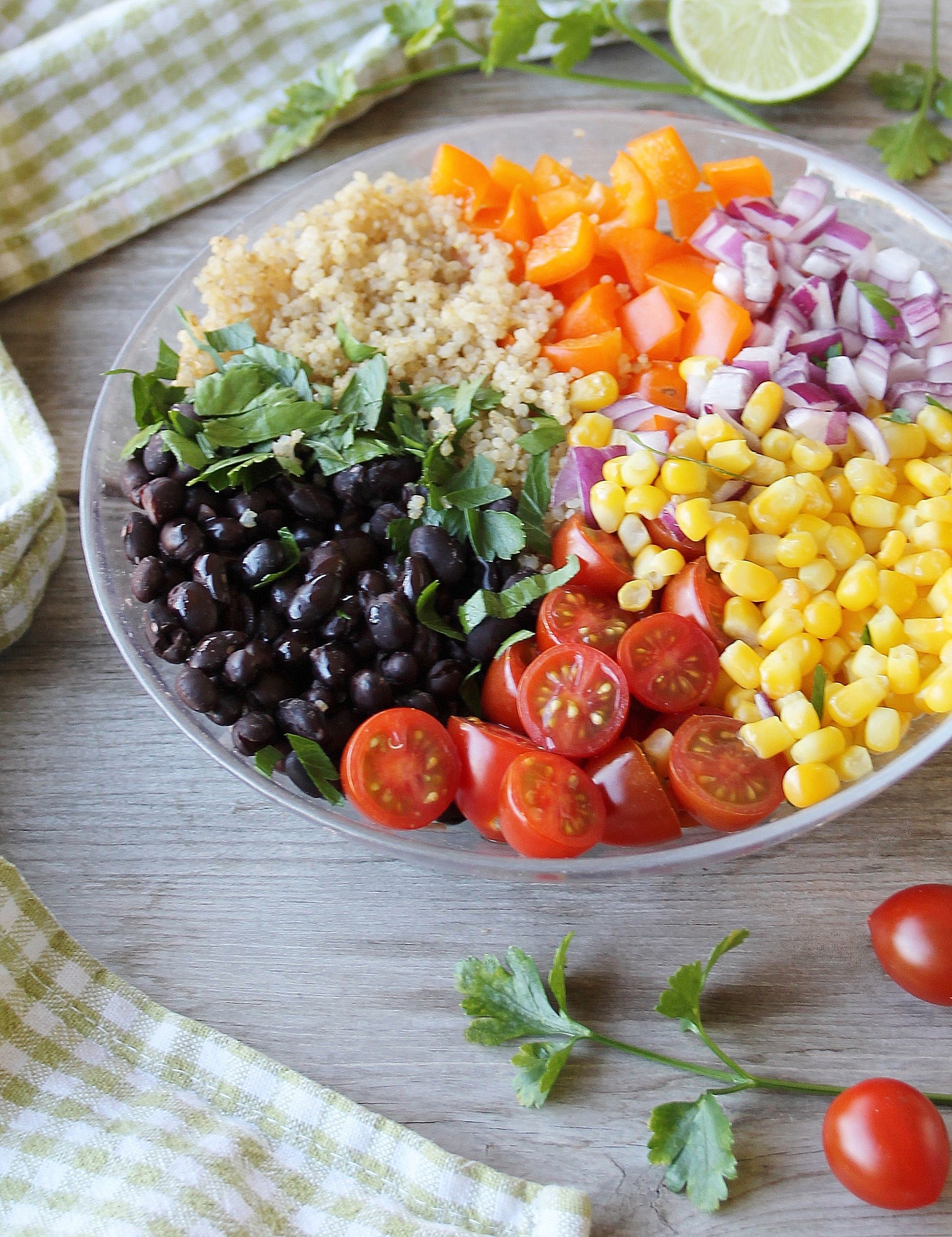 Southwestern Quinoa Meal Salad With Honey-Lime Vinaigrette