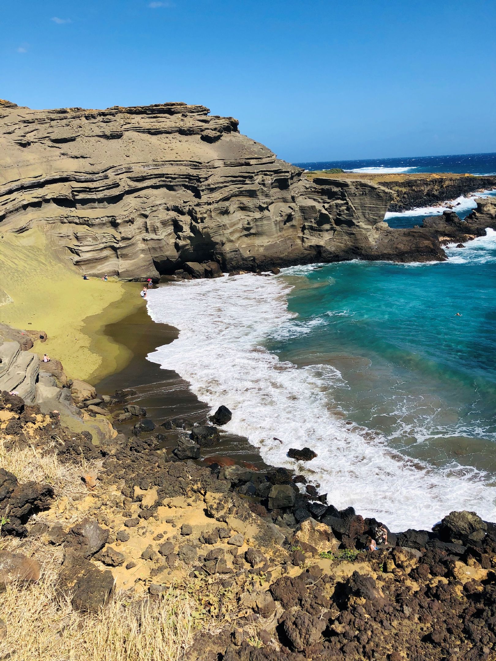 green sand beach