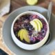 purple porridge! (apple blueberry oatmeal)